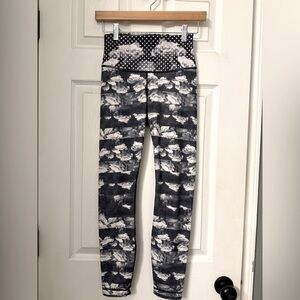 Lululemon Polkadot and stripe floral leggings